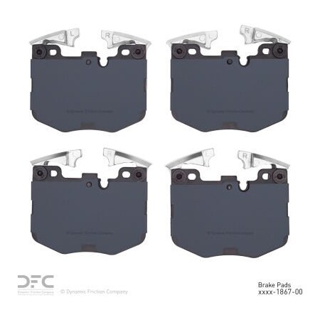 Dynamic Friction Co DFC 3000 Ceramic Brake Pads - Dynamic Friction Company 1310-1867-00 1310-1867-00